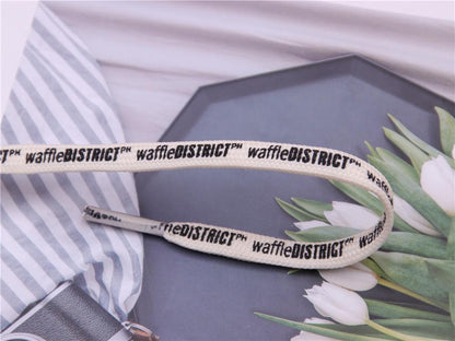 Double Sides English Letter Print Shoelace Polyester Flat Shoe Laces Clothing Sport Bootlaces For