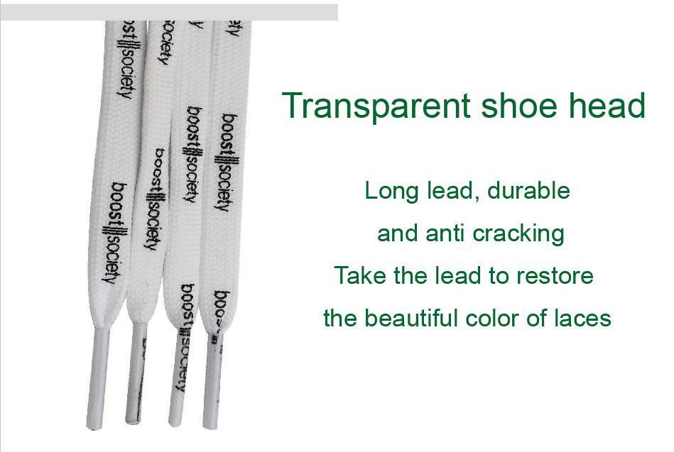 7MM  "boos society" Letter Silk Printing White Black Shoelaces изи буст кроссовки Flat Ropes Easy