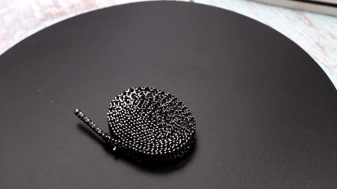 8MM A Pair Shoe Accessories Cheaper Metallic Yarn Shining Shoelaces Rough Texture For Business Men