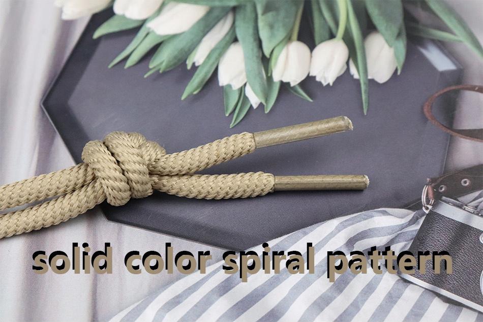Shoe Accessory 4.5MM Khaki Strong Polyester Ropes For Hiking Boots Unisex Women Sneaker 2021