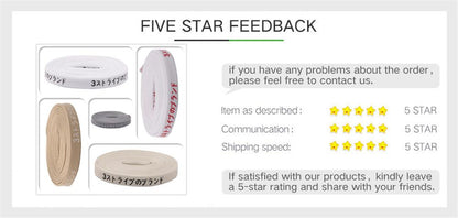 7MM Premium Lacet White Beige Series Silk Screen Japanese Letter Katakana Printing Light Weight