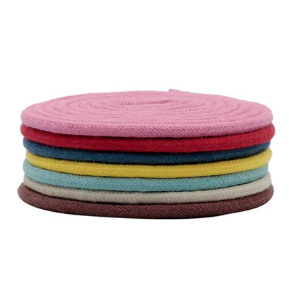 5MM Solid Color Pure Cotton Beige/Blue Waxed Rope Suit For Boy Pant Man Sneaker Canvas Sport