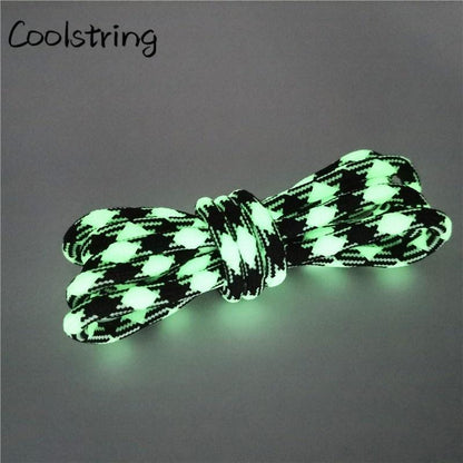 Sport  Fluorescence Round Shoelace Glow In The Dark Night Colorful Fluorescent Shoe Laces Athletic