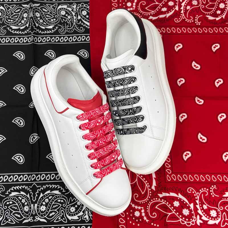 Jumpman Mid Cashew Flowers Shoelace 5 Colors Women Men Hand-painted AF1 Dunks Basketball Shoes