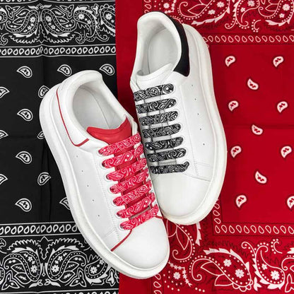 Jumpman Mid Cashew Flowers Shoelace 5 Colors Women Men Hand-painted AF1 Dunks Basketball Shoes