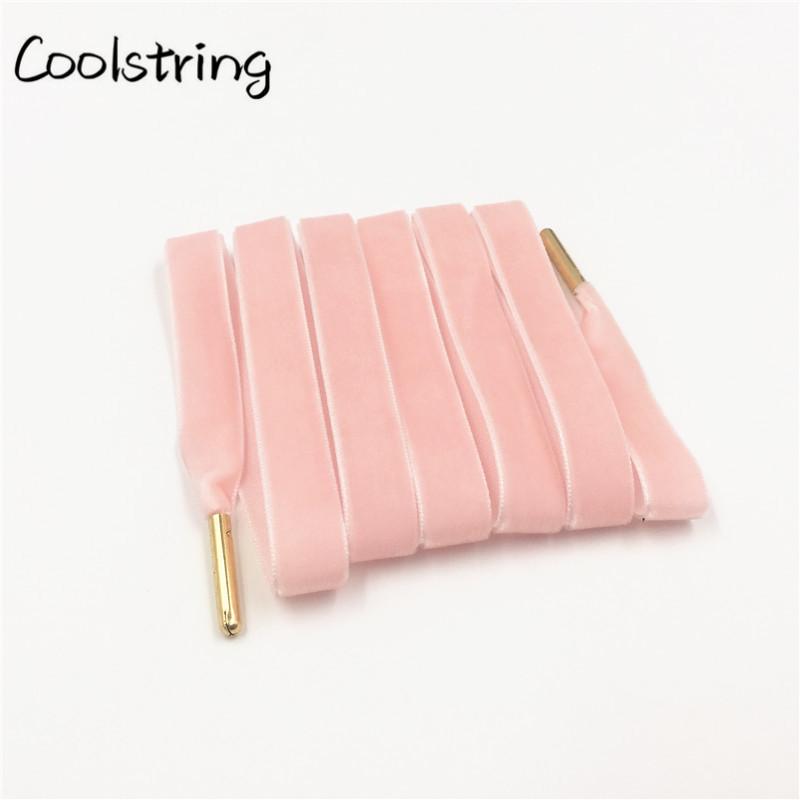 60-180cm Length 1.27 Cm Width Velvet Surface Shoelaces Women Men Black White Colorful Sports Casual