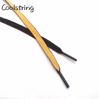 Jumpman Flat 8mm Combo Two Color Connect Reversible Shoelaces Bicolor Polyester Shoe Strings Laces