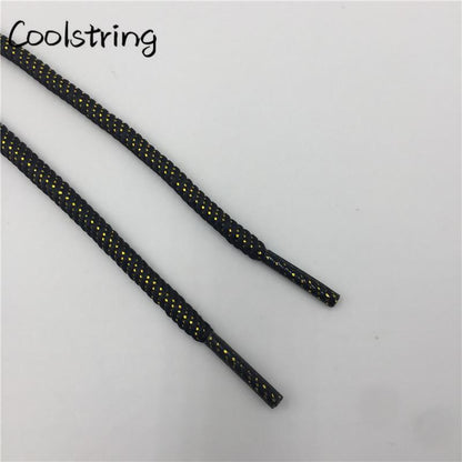 Round Spiral Pattern Shoelaces Glitter Sparkle Shoestrings Unique Flashing Dress Shoe Laces Metallic