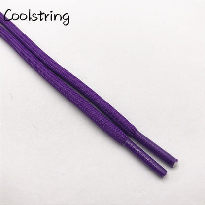 5mm Round Polyester Customized Shoelaces Green Navy Fashion Shoe Laces Extral Long Unisex Women Men