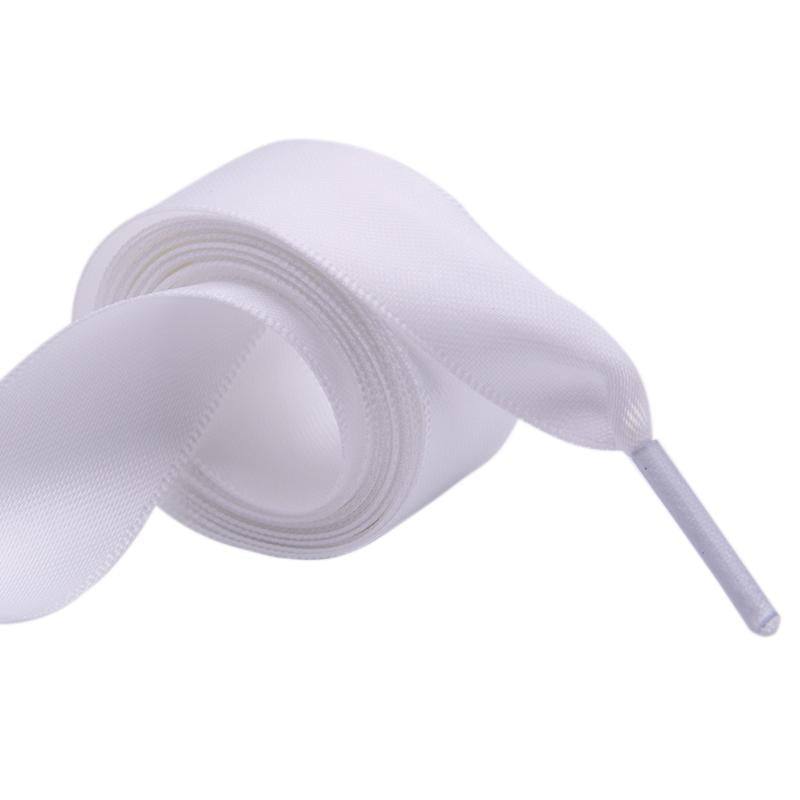 Solid Color Ribbon Wide Shoelaces Women Canvas Casual Flat Shoes Lacet 2021 Charmed Fashion Cord