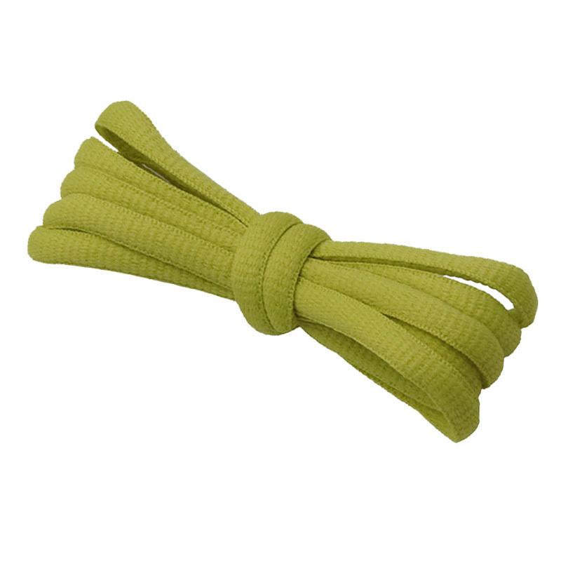 Authentic Weiou 6MM Oval Laces Polyester Pure Cotton Flexible Strings Yellow Green Ropes Vivid