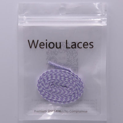 Weiou Official Laces Store Flat Shape 7MM Double-Color Combination Polyester Safety Shoelaces For