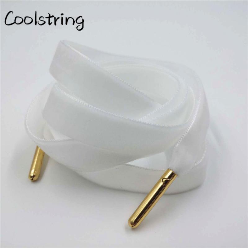 60-180cm Length 1.27 Cm Width Velvet Surface Shoelaces Women Men Black White Colorful Sports Casual