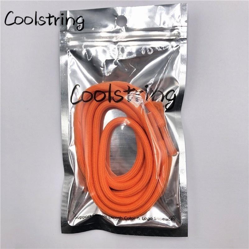 5mm Round Polyester Customized Shoelaces Green Navy Fashion Shoe Laces Extral Long Unisex Women Men