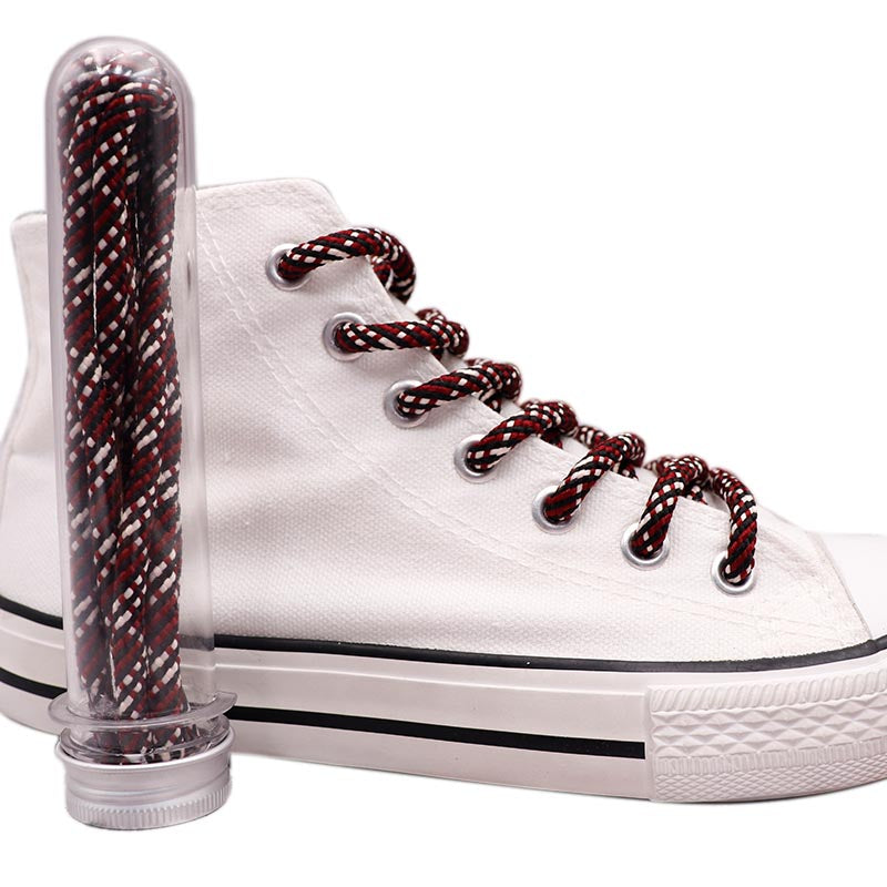 Round Waterproof Draw Cord Three Color Polyester Co-are Flower Retro Shoe Lace Match jump-mans 11 Shoes