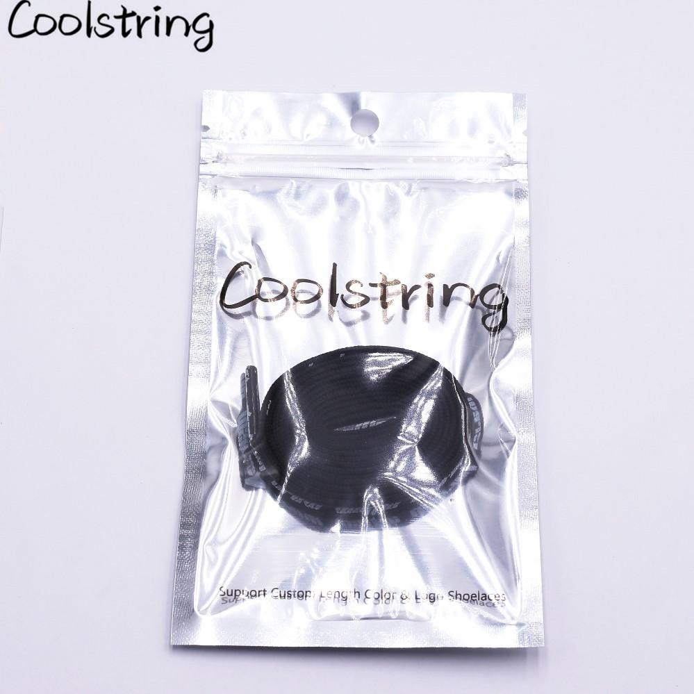 Double-sided Screen Printing Waffle District Crew Laces Beige Black Authentic Sports Shoelace