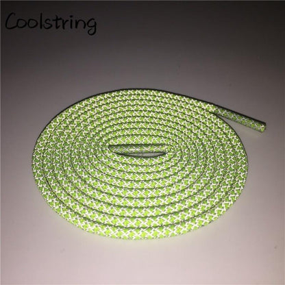 Fluorescent Highlight 3M Reflective Laces Sneaker Rope Shoelaces Athletic KIDS Bootlace For V2 350