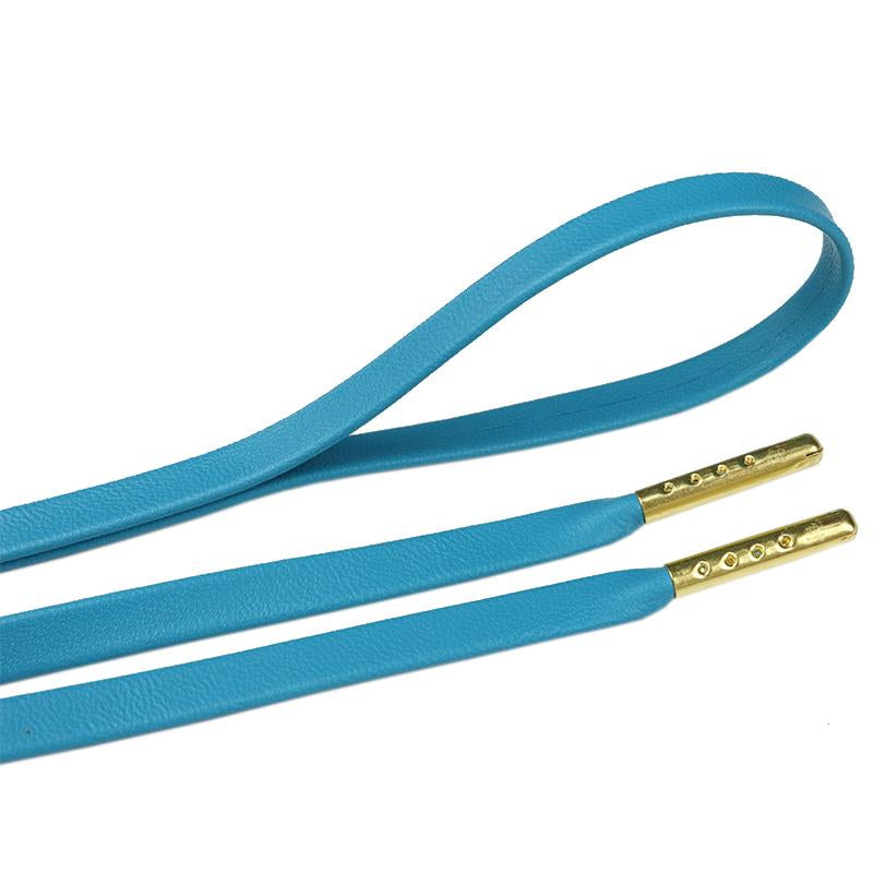 Green Blue Purple Vigorous Youth Shoe Lace 7MM Student Leather Shoelace Premium Cord With Metal