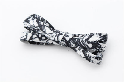 8MM Flat Type Shoe Accessories Wide Canvas Ropes Top Waist Laces Sneakers Women Men Black White Easy