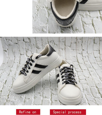 7MM Saint Side White Black Letter Flat Type Waist Laces Men Women Sneaker Ropes Boots Canvas Casual