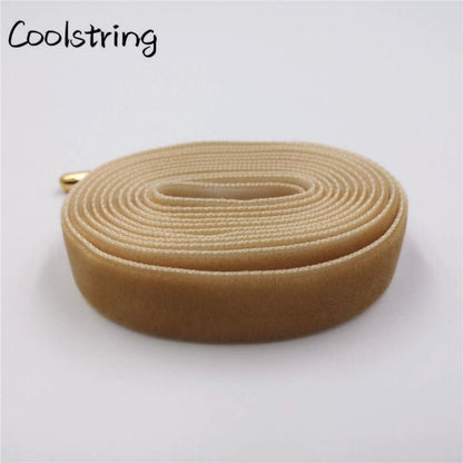 60-180cm Length 1.27 Cm Width Velvet Surface Shoelaces Women Men Black White Colorful Sports Casual