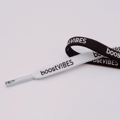 7MM boostVIBES Silk Screen Letter Printing 2021 Trendy Casual Shoelace Luxury Material Consist