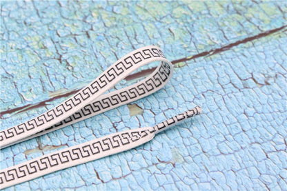 8MM Perfect Shoelaces Easy Wearing Black White Golden Shoe Cords Women Sneakers Boots Fashion Laces