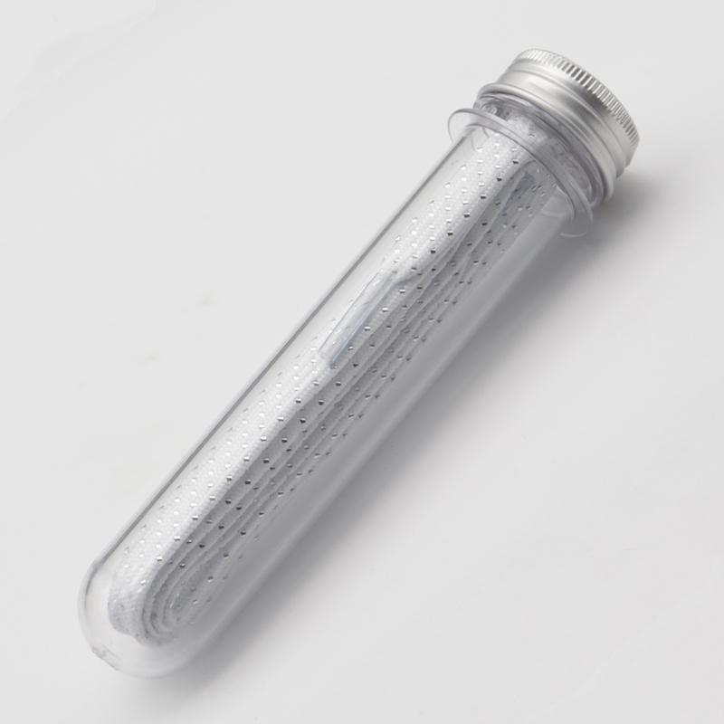 8MM Pretty Shoe Accessories White Black Flat Type Shoelaces Top Quality Metallic Yarn Laces For