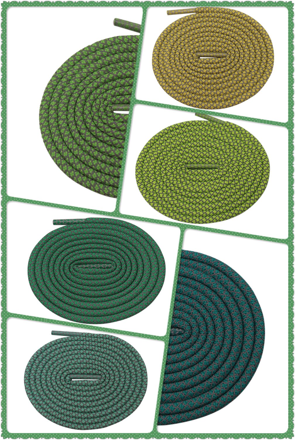 4.5MM Emerald Green Reflective Laces Advanced Eco-Friendly Luminous Ropes Funny Use For Jungle