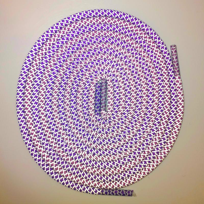 4.5MM Blue Purple Luxurious Elegant Color Reflective 3M Shoelace High Grade Glow Ropes In Dark