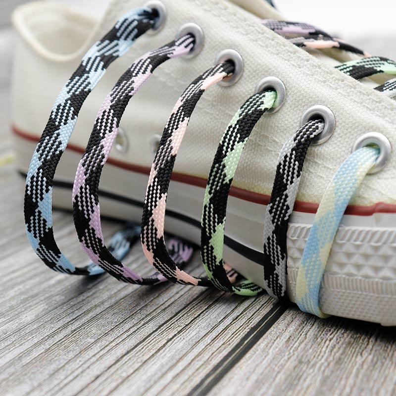 7MM Glow In The Dark Night Luminous Shoelaces Men Women Sneakers Canvas 2021 Boots Trendy Cords For