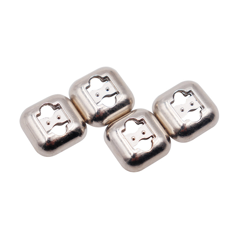 DIY Sneaker Kits 4pcs Metal Shoelaces Tips Head 3 Colors No Tie Shoelaces Metal Lace Lock Silver Gold Black Metal Lace Buckle