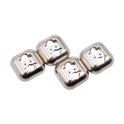 DIY Sneaker Kits 4pcs Metal Shoelaces Tips Head 3 Colors No Tie Shoelaces Metal Lace Lock Silver Gold Black Metal Lace Buckle