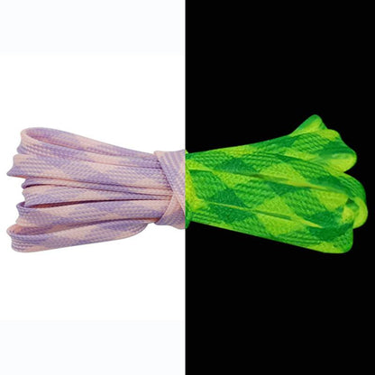 7MM Glow In The Dark Night Luminous Shoelaces Men Women Sneakers Canvas 2021 Boots Trendy Cords For