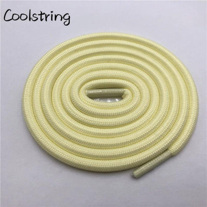 5mm Round Polyester Customized Shoelaces Green Navy Fashion Shoe Laces Extral Long Unisex Women Men