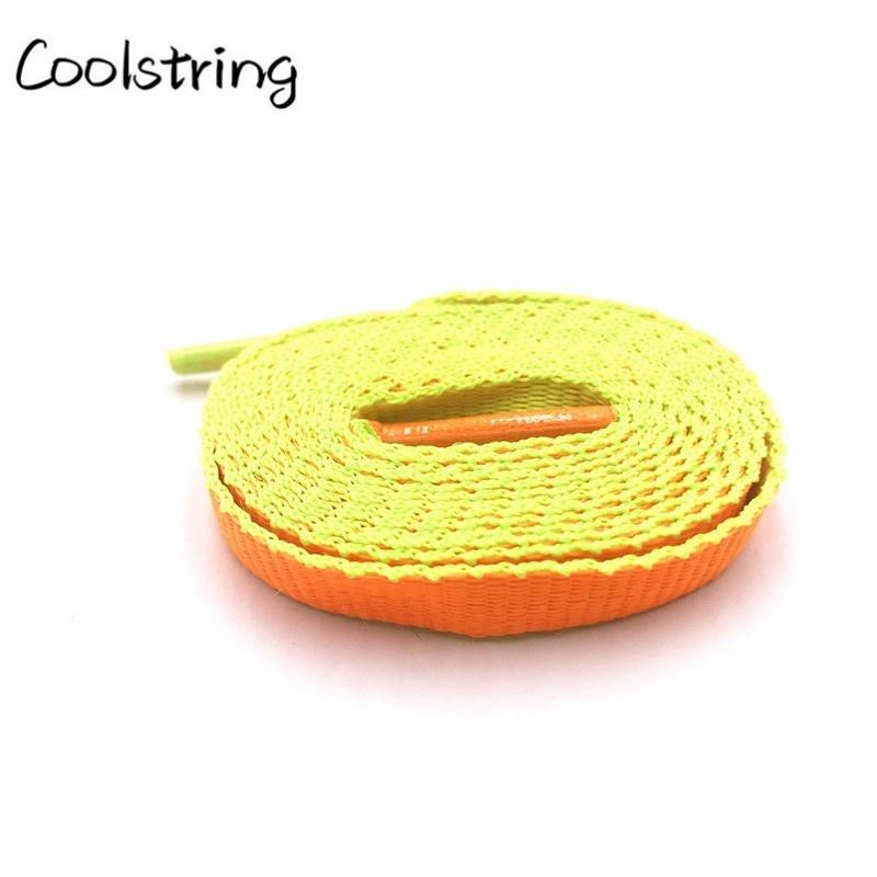 Jumpman Flat 8mm Combo Two Color Connect Reversible Shoelaces Bicolor Polyester Shoe Strings Laces