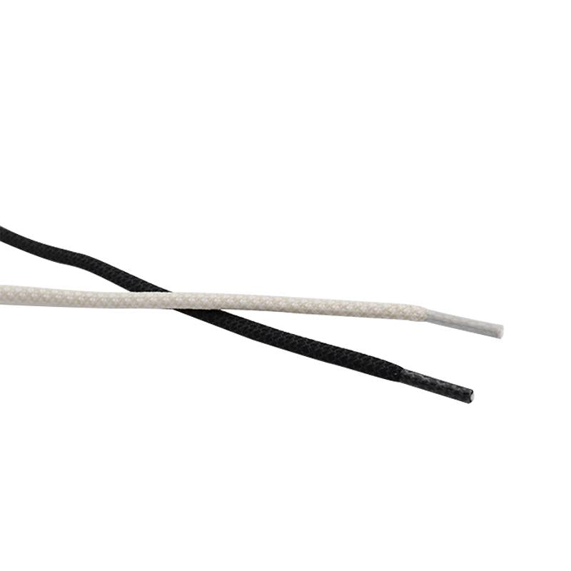 Shoe Accessories 4.7MM Black White Reflective Glowing shoestring 120CM Polyester Shoe Ropes Strong