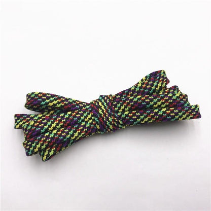 7MM Multi Color sweet Camouflage  Shoelaces Women Sneaker 2021 Casual Shoe Lacel Unisex Boots Shoe