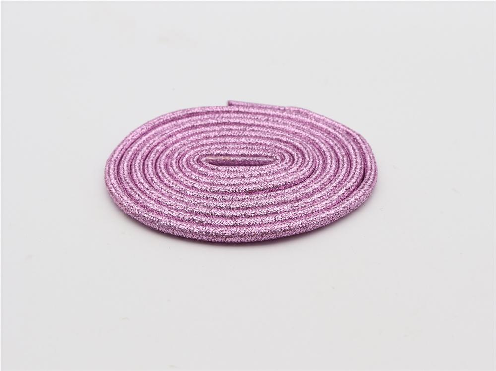 Shoe Accessory 4.5mm Shiny Metallic Shoelaces Premium Pretty Ropes Unisex Sport Basketball Cheap