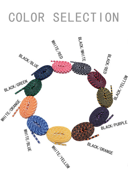 8MM Checkered Pattern Top Quality Heat Transfer Printing Lacet Decoration Of Finny Sneakers Women