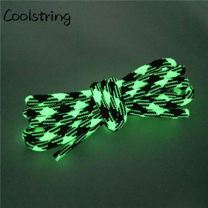 Sport  Fluorescence Round Shoelace Glow In The Dark Night Colorful Fluorescent Shoe Laces Athletic