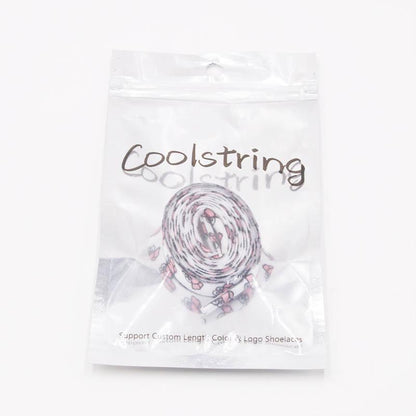 Cute Owl Pink of Sesame Street Series Shoestring Flat Cotton Shoe laces Adorable owl Cartoon Women