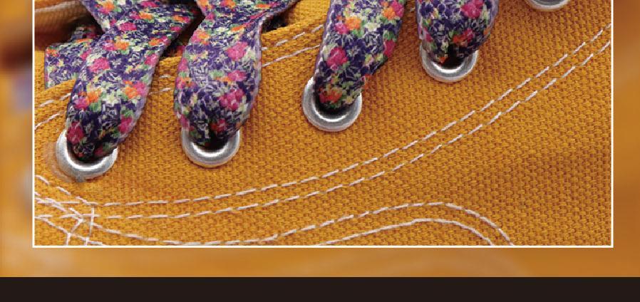 1 Pair 8MM Flat Type Purple Small Floral Pattern Heat Transfer Printing Lady's Dress Shoelaces Nice