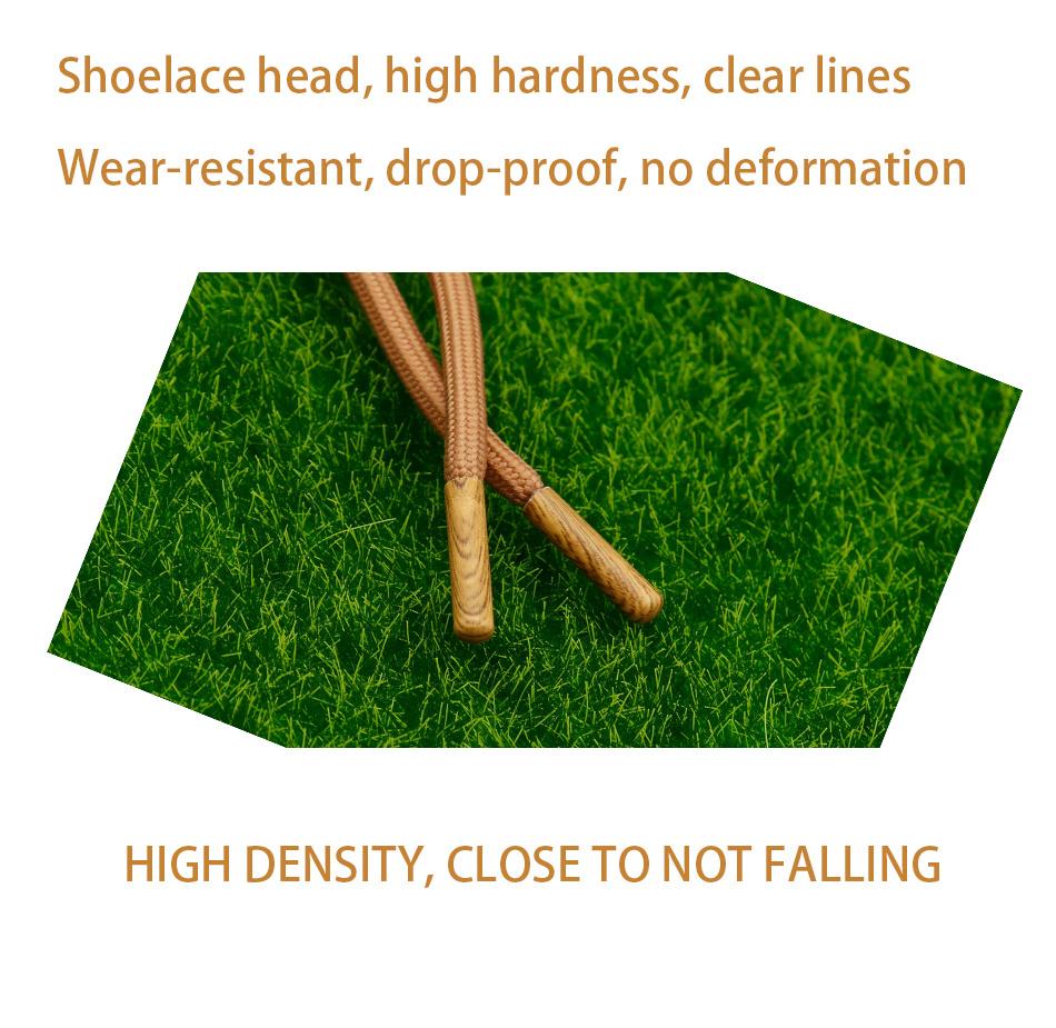 New Lace End 4.7*20.6MM Ancient-Wood Texture Shoelace Ends 4 pcs/lot For Hiking Boot Rope Plain
