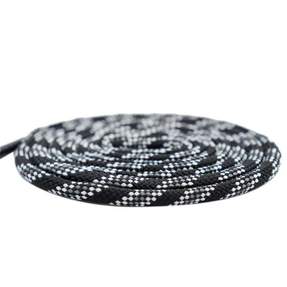 6mm Fat Tri-color Six-twill Round Shoelace Drawstring Waist Sweater Hat Rope Bootlaces Camping