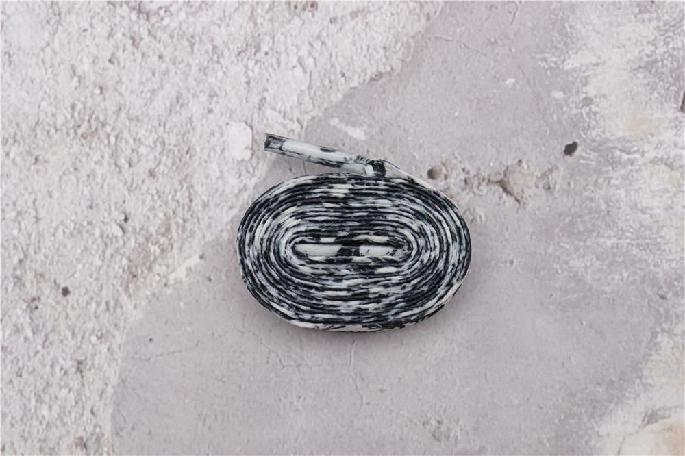 8MM Flat Type Shoe Accessories Wide Canvas Ropes Top Waist Laces Sneakers Women Men Black White Easy