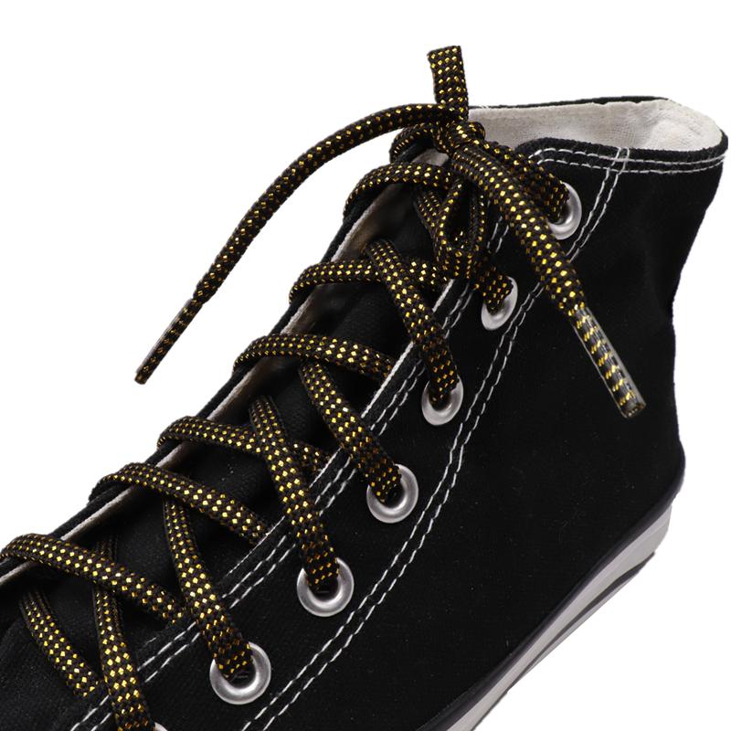 8MM Nice Shoe Accessory Charmed Metallic Yarn Laces Business Women Sneaker Boots Canvas Cords 2021
