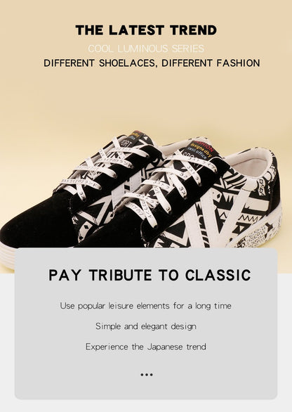 Double Polyester Silk Screen Luminous Night Glow Laces With Black Japanese Katakana Absorb Sunlight