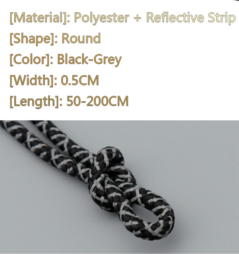 New Official E-Type Reflective Shoe Rope 5MM Night Glow Lace Special 3M-Reflect Sneaker Sport Shoe