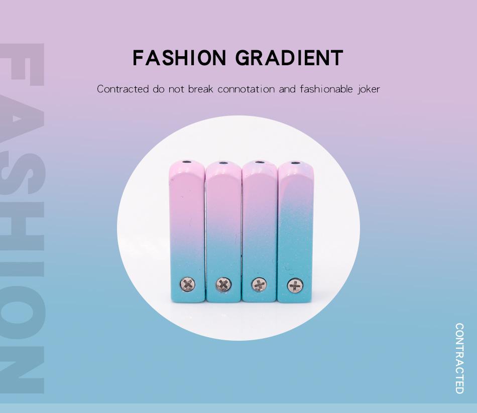 New 4pcs A Pair 6.2*24.3mm Sneaker v2 350 Fashion Zuilvormig Shoelace Aglets Top Rope Ends Pink Blue